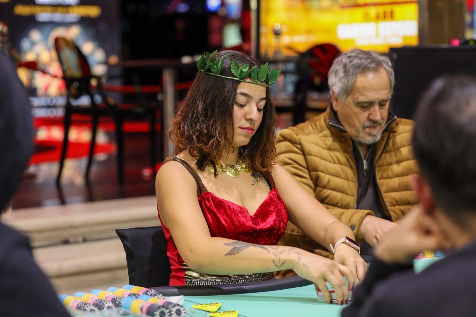 Gladiator Series dealer with a laurel crown
