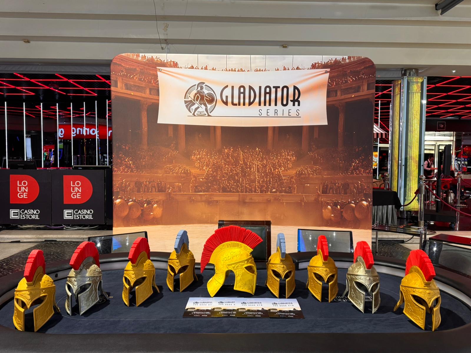 Gladiator helmet trophies, Estoril 2025